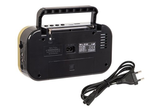 77-542# Radio przenośne analogowe am/fm blow ra12 czarno-złote 77-542# Radio przenośne analogowe am/fm blow ra12 czarno-złote