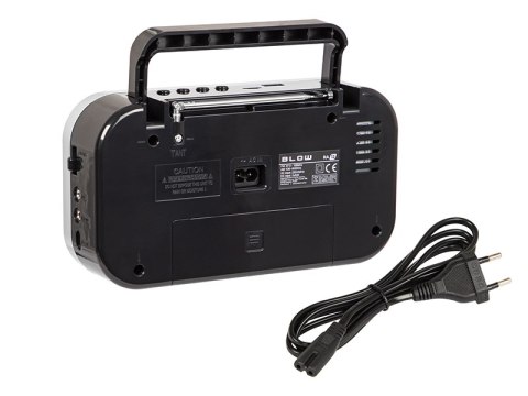 77-543# Radio przenośne analogowe am/fm blow ra12 czarno-białe 77-543# Radio przenośne analogowe am/fm blow ra12 czarno-białe