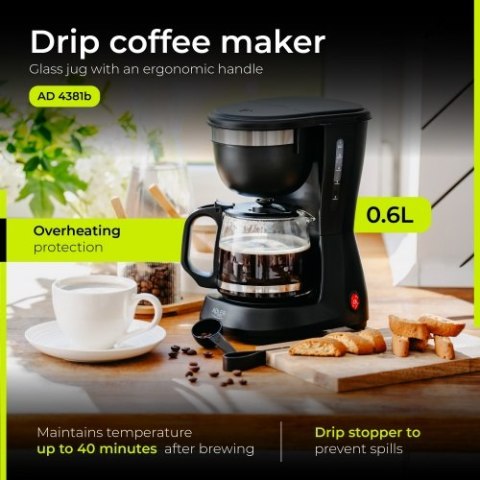 AD 4381 black Ekspres przelewowy 0,6l AD 4381 black Ekspres przelewowy 0,6l