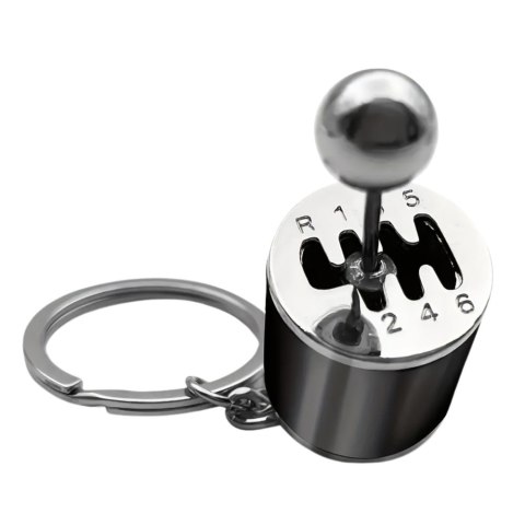 Brelok Metalowy Do Kluczy Skrzynia Biegów Ruchoma Czarny Brelok Metalowy Do Kluczy Skrzynia Biegów Ruchoma Czarny