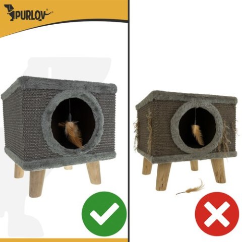 Legowisko dla kota - domek na nóżkach Purlov 26215 Legowisko dla kota - domek na nóżkach Purlov 26215