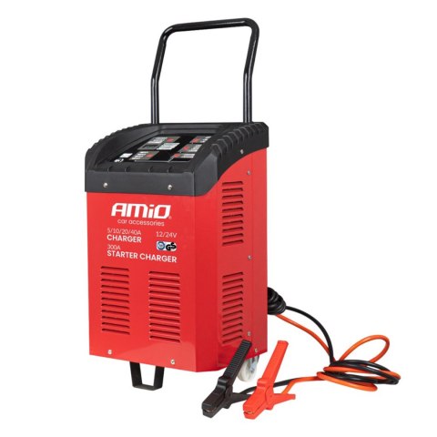 Prostownik z funkcją rozruchu max 40a 12v 24v rozruch 300a amio-04500 Prostownik z funkcją rozruchu max 40a 12v 24v rozruch 300a amio-04500