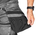 Spodnie robocze DENIM, wzmocnienia Cordura, odpinane kieszenie kaburowe, szare, rozmiar S
