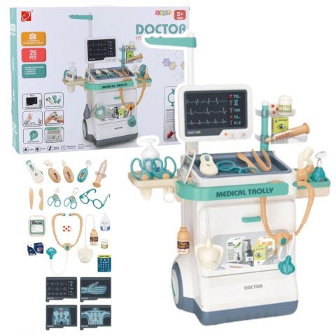 Zestaw Doktora Akcesoria Medyczne RTG EKG Światła Dźwięki 26 el. Zestaw Doktora Akcesoria Medyczne RTG EKG Światła Dźwięki 26 el.