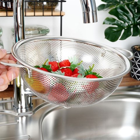 CEDZAK KUCHENNY Z UCHWYTAMI DURSZLAK STALOWY SITKO ANETT 20.5CM ORION 124477 CEDZAK KUCHENNY Z UCHWYTAMI DURSZLAK STALOWY SITKO ANETT 20.5CM ORION 124477