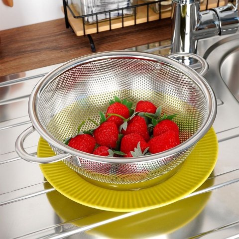 CEDZAK KUCHENNY Z UCHWYTAMI DURSZLAK STALOWY SITKO ANETT 20.5CM ORION 124477 CEDZAK KUCHENNY Z UCHWYTAMI DURSZLAK STALOWY SITKO ANETT 20.5CM ORION 124477