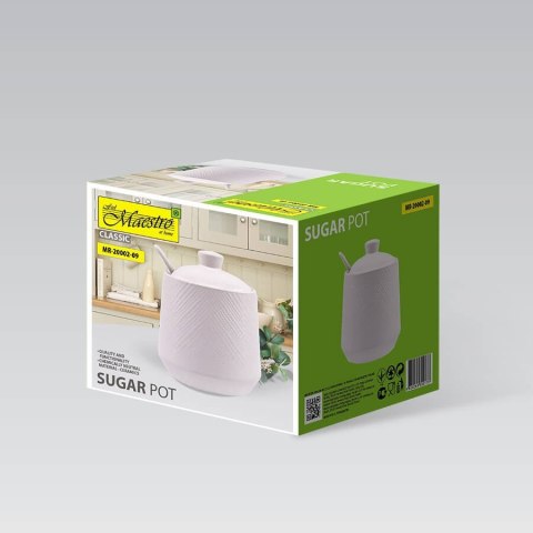 CERAMICZNA CUKIERNICA CUKIERNICZKA MAESTRO WHITE MR-20002-09 CERAMICZNA CUKIERNICA CUKIERNICZKA MAESTRO WHITE MR-20002-09
