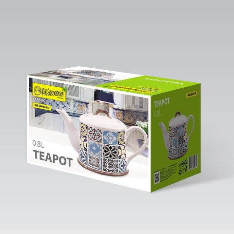 CERAMICZNY ZAPARZACZ DO KAWY I HERBATY 800ML MAESTRO HOLIDAY IN PORTO MR-20005-08 CERAMICZNY ZAPARZACZ DO KAWY I HERBATY 800ML MAESTRO HOLIDAY IN PORTO MR-20005-08