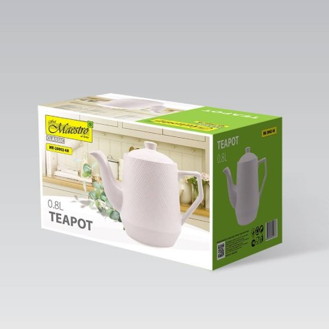 CERAMICZNY ZAPARZACZ DO KAWY I HERBATY 800ML MAESTRO WHITE MR-20002-08 CERAMICZNY ZAPARZACZ DO KAWY I HERBATY 800ML MAESTRO WHITE MR-20002-08
