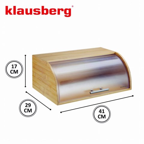 CHLEBAK BAMBUSOWY DREWNIANY 41CM POJEMNIK NA PIECZYWO CHLEB BUŁKI KLAUSBERG KB-7874 CHLEBAK BAMBUSOWY DREWNIANY 41CM POJEMNIK NA PIECZYWO CHLEB BUŁKI KLAUSBERG KB-7874