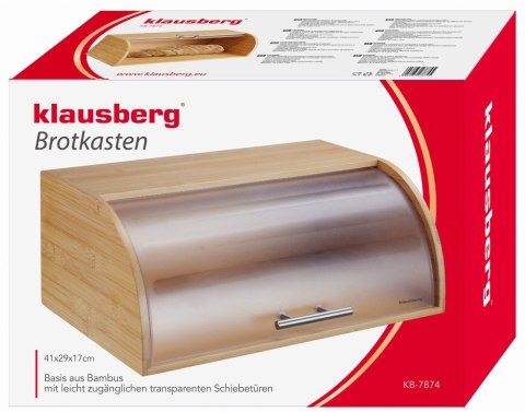 CHLEBAK BAMBUSOWY DREWNIANY 41CM POJEMNIK NA PIECZYWO CHLEB BUŁKI KLAUSBERG KB-7874 CHLEBAK BAMBUSOWY DREWNIANY 41CM POJEMNIK NA PIECZYWO CHLEB BUŁKI KLAUSBERG KB-7874