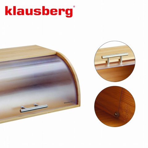 CHLEBAK BAMBUSOWY DREWNIANY 41CM POJEMNIK NA PIECZYWO CHLEB BUŁKI KLAUSBERG KB-7874 CHLEBAK BAMBUSOWY DREWNIANY 41CM POJEMNIK NA PIECZYWO CHLEB BUŁKI KLAUSBERG KB-7874