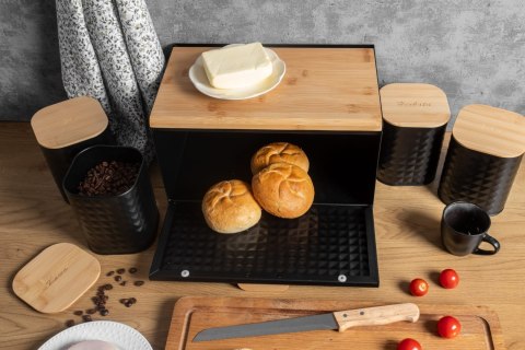 CHLEBAK DWUSTRONNIE OTWIERANY W ZESTAWIE Z 4 POJEMNIKAMI BRUNBESTE BB-2754-PL CHLEBAK DWUSTRONNIE OTWIERANY W ZESTAWIE Z 4 POJEMNIKAMI BRUNBESTE BB-2754-PL
