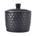 CUKIERNICZKA CERAMICZNA CZARNA CUKIERNICA POJEMNIK NA CUKIER TEA TIME 320 ML ORION 155404