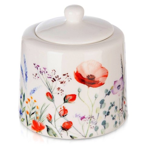 CUKIERNICZKA PORCELANOWA CUKIERNICA POJEMNIK NA CUKIER BIAŁA MAKI 320 ML ORION 155405 CUKIERNICZKA PORCELANOWA CUKIERNICA POJEMNIK NA CUKIER BIAŁA MAKI 320 ML ORION 155405