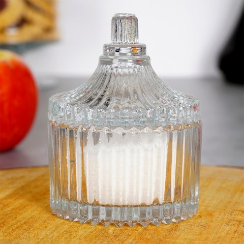 CUKIERNICZKA SZKLANA CUKIERNICA POJEMNIK NA CUKIER MAŁY 80ML EXCELLENT HOUSEWARE 139430 CUKIERNICZKA SZKLANA CUKIERNICA POJEMNIK NA CUKIER MAŁY 80ML EXCELLENT HOUSEWARE 139430