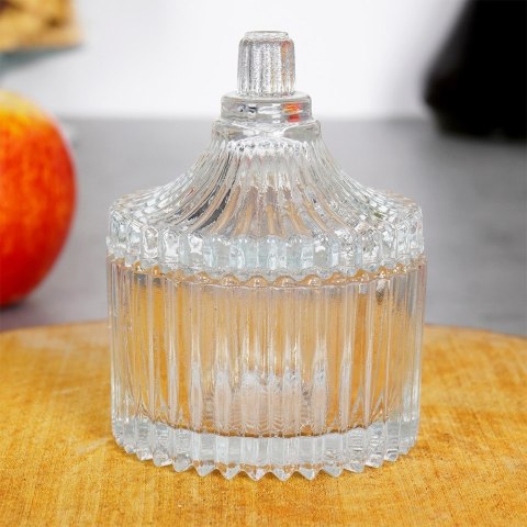 CUKIERNICZKA SZKLANA CUKIERNICA POJEMNIK NA CUKIER MAŁY 80ML EXCELLENT HOUSEWARE 139430 CUKIERNICZKA SZKLANA CUKIERNICA POJEMNIK NA CUKIER MAŁY 80ML EXCELLENT HOUSEWARE 139430