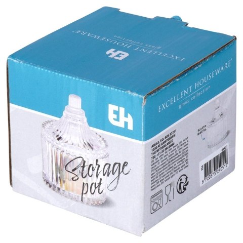 CUKIERNICZKA SZKLANA CUKIERNICA POJEMNIK NA CUKIER MAŁY 80ML EXCELLENT HOUSEWARE 139430 CUKIERNICZKA SZKLANA CUKIERNICA POJEMNIK NA CUKIER MAŁY 80ML EXCELLENT HOUSEWARE 139430
