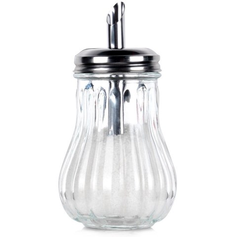 CUKIERNICZKA Z DOZOWNIKIEM SZKLANA CUKIERNICA DO SYPANIA 190 ML ORION 153518 CUKIERNICZKA Z DOZOWNIKIEM SZKLANA CUKIERNICA DO SYPANIA 190 ML ORION 153518