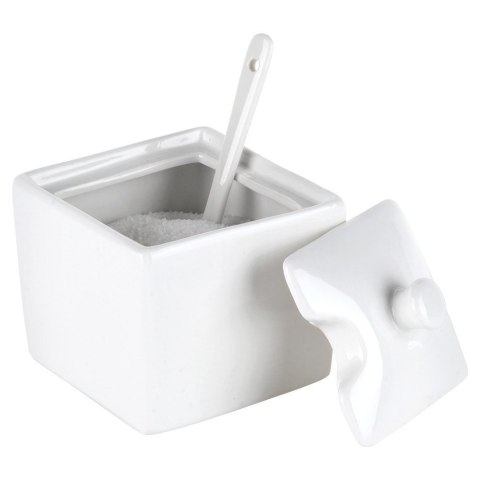 CUKIERNICZKA Z ŁYŻECZKĄ PORCELANOWA BIAŁA 200 ML HIT 153509 CUKIERNICZKA Z ŁYŻECZKĄ PORCELANOWA BIAŁA 200 ML HIT 153509