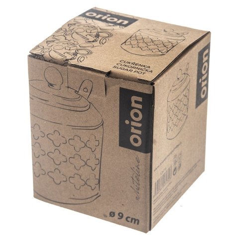 CUKIERNICZKA Z ŁYŻECZKĄ PORCELANOWA BIAŁA CUKIERNICA POJEMNIK NA CUKIER WHITELINE 350 ML ORION 126715 CUKIERNICZKA Z ŁYŻECZKĄ PORCELANOWA BIAŁA CUKIERNICA POJEMNIK NA CUKIER WHITELINE 350 ML ORION 126715