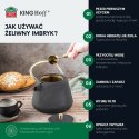 CZAJNICZEK ŻELIWNY ZAPARZACZ DO HERBATY KAWY 1.0L KINGHOFF KH-1932