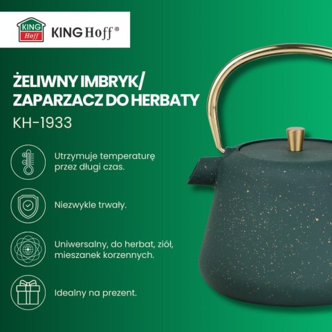CZAJNICZEK ŻELIWNY ZAPARZACZ DO HERBATY KAWY 1.0L KINGHOFF KH-1933 CZAJNICZEK ŻELIWNY ZAPARZACZ DO HERBATY KAWY 1.0L KINGHOFF KH-1933