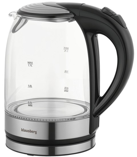 CZAJNIK ELEKTRYCZNY SZKLANY 1.7L KLAUSBERG KB-7886