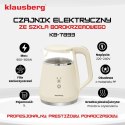 CZAJNIK ELEKTRYCZNY Z REGULACJĄ TEMPERATURY MAŁY 1.0L BEZPRZEWODOWY KREMOWY KLAUSBERG KB-7893