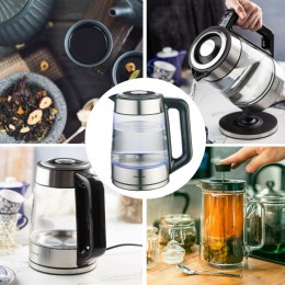 CZAJNIK ELEKTRYCZNY Z REGULACJĄ TEMPERATURY SZKLANY 1.7L KLAUSBERG KB-7888