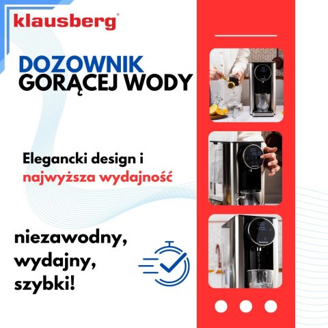 DOZOWNIK DYSTRYBUTOR PODGRZEWACZ DO GORĄCEJ WODY 2.7L Z REGULACJĄ TEMPERATURY KLAUSBERG KB-7880 DOZOWNIK DYSTRYBUTOR PODGRZEWACZ DO GORĄCEJ WODY 2.7L Z REGULACJĄ TEMPERATURY KLAUSBERG KB-7880
