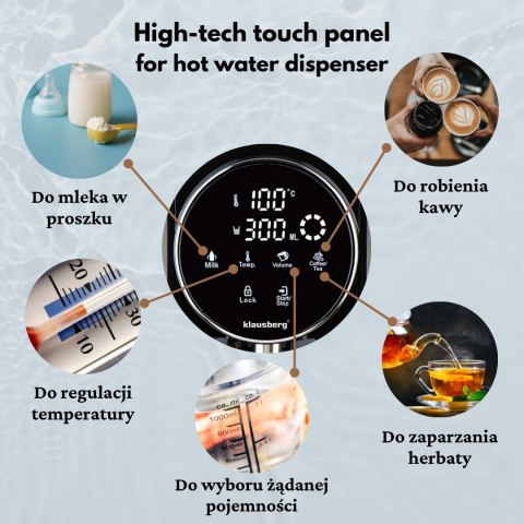 DOZOWNIK DYSTRYBUTOR PODGRZEWACZ DO GORĄCEJ WODY 2.7L Z REGULACJĄ TEMPERATURY KLAUSBERG KB-7880 DOZOWNIK DYSTRYBUTOR PODGRZEWACZ DO GORĄCEJ WODY 2.7L Z REGULACJĄ TEMPERATURY KLAUSBERG KB-7880