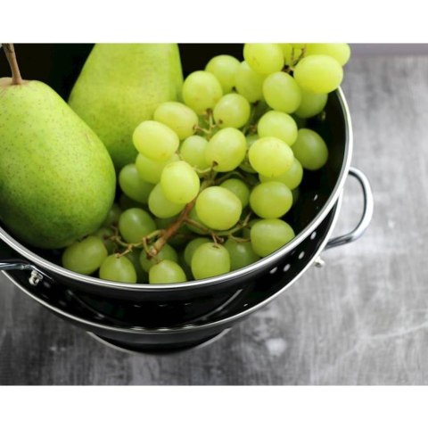 DURSZLAK / CEDZAK 24CM ZE STALI NIERDZEWNEJ CZARNY BRUNBESTE BB-2218 DURSZLAK / CEDZAK 24CM ZE STALI NIERDZEWNEJ CZARNY BRUNBESTE BB-2218