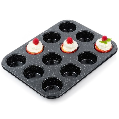 FORMA BLACHA DO 12 MUFFINEK BABECZEK BABECZKI GRANITOWA 35X26.5CM VILDE 279014 FORMA BLACHA DO 12 MUFFINEK BABECZEK BABECZKI GRANITOWA 35X26.5CM VILDE 279014