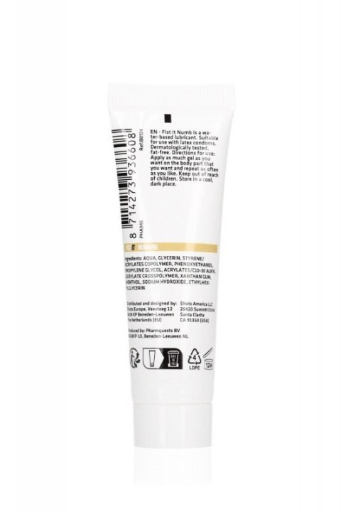 Numbing Lubricant - 0.8 fl oz / 25 ml Numbing Lubricant - 0.8 fl oz / 25 ml