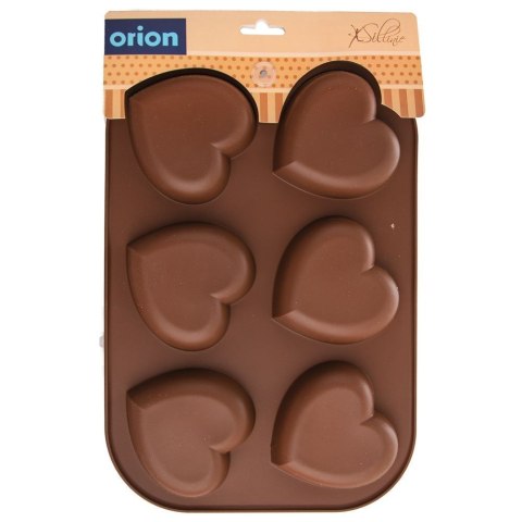 FORMA DO PIECZENIA 6 MUFFINEK BABECZEK BABECZKI SILIKONOWA BRĄZOWA SILLINIE ORION 151742 FORMA DO PIECZENIA 6 MUFFINEK BABECZEK BABECZKI SILIKONOWA BRĄZOWA SILLINIE ORION 151742