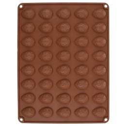 FORMA DO PIECZENIA CIASTEK MINI CIASTECZEK SILIKONOWA BRĄZOWA ORZECHY SILLINIE ORION 151759
