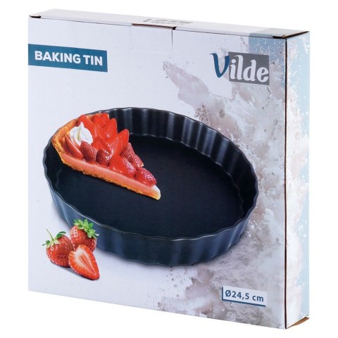 FORMA DO PIECZENIA TARTY CIASTA CERAMICZNA CZARNA 24.5CM VILDE 279003 FORMA DO PIECZENIA TARTY CIASTA CERAMICZNA CZARNA 24.5CM VILDE 279003