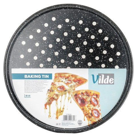 FORMA DO PIZZY GRANITOWA PERFOROWANA 28CM VILDE 279030 FORMA DO PIZZY GRANITOWA PERFOROWANA 28CM VILDE 279030