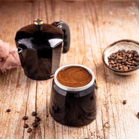 KAWIARKA ESPRESSO KAFETERKA CIŚNIENIOWA KINGHOFF 600ML / 12 FILIŻANEK KH-1885 KAWIARKA ESPRESSO KAFETERKA CIŚNIENIOWA KINGHOFF 600ML / 12 FILIŻANEK KH-1885