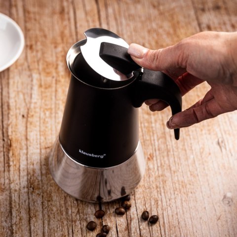 KAWIARKA ESPRESSO KAFETERKA CIŚNIENIOWA KLAUSBERG 200ML (3 FILIŻANKI) KB-7844