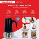 KAWIARKA ESPRESSO KAFETERKA CIŚNIENIOWA KLAUSBERG 300ML (6 FILIŻANKI) KB-7845