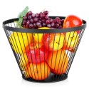 KOSZYK KOSZ NA OWOCE WARZYWA METALOWY CZARNY MISKA MISA MISTY 30 CM NAVA 10-100-031