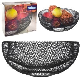 KOSZYK KOSZ NA OWOCE WARZYWA METALOWY CZARNY RADKA ORION 730553