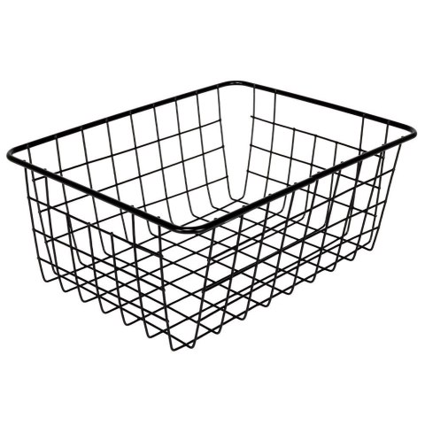 KOSZYK KOSZ NA OWOCE WARZYWA METALOWY POJEMNIK CZARNY 28X22X12CM LOFT HIT 730154 KOSZYK KOSZ NA OWOCE WARZYWA METALOWY POJEMNIK CZARNY 28X22X12CM LOFT HIT 730154