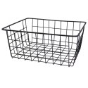 KOSZYK KOSZ NA OWOCE WARZYWA METALOWY POJEMNIK CZARNY 28X22X12CM LOFT HIT 730154