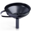 LEJEK KUCHENNY Z SITKIEM STALOWY METALOWY DO SŁOIKÓW BUTELEK CZARNY 10.5 CM VILDE 259286