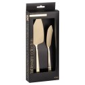 ŁOPATKA I NÓŻ DO SERWOWANIA CIASTA ZESTAW 2-ELE STALOWY ZŁOTY EXCELLENT HOUSEWARE 139749