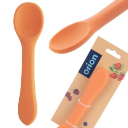 ŁYŻECZKA DZIECIĘCA SILIKONOWA DLA DZIECI DZIECKA 14CM POMARAŃCZOWA ORION 154207