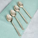 ŁYŻECZKI DO HERBATY KOMPLET ŁYŻECZEK ZESTAW 4 ELE SZTUĆCE ZŁOTE EXCELLENT HOUSEWARE 139744